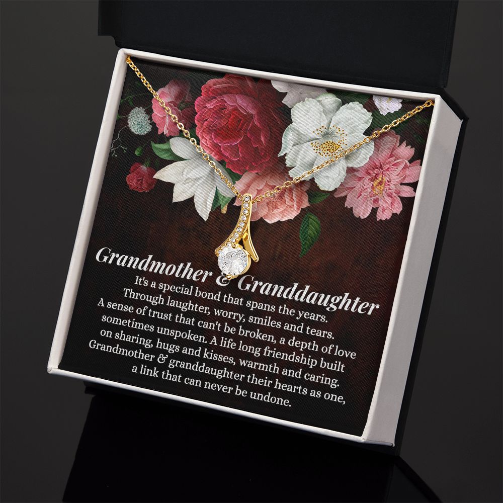 To My Grandma Necklace, Gift for Grandmother Necklace, Mothers Day Gift For Grandma Nana, Grandma Jewelry From Grandchildren GrandKids , Jewelry Box Gift For Grandma Grandmother11 Alluring Beauty Necklace