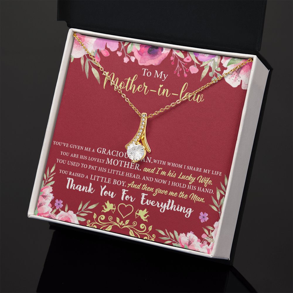 Mother in Law Necklace, Jewelry for Women, Future Mother in Law Gifts from Daughter in Law, Mother of Bride Gifts For Mother in Law, Birthday Gifts For Mother In Law From Daughter In Law7 Alluring Beauty Necklace