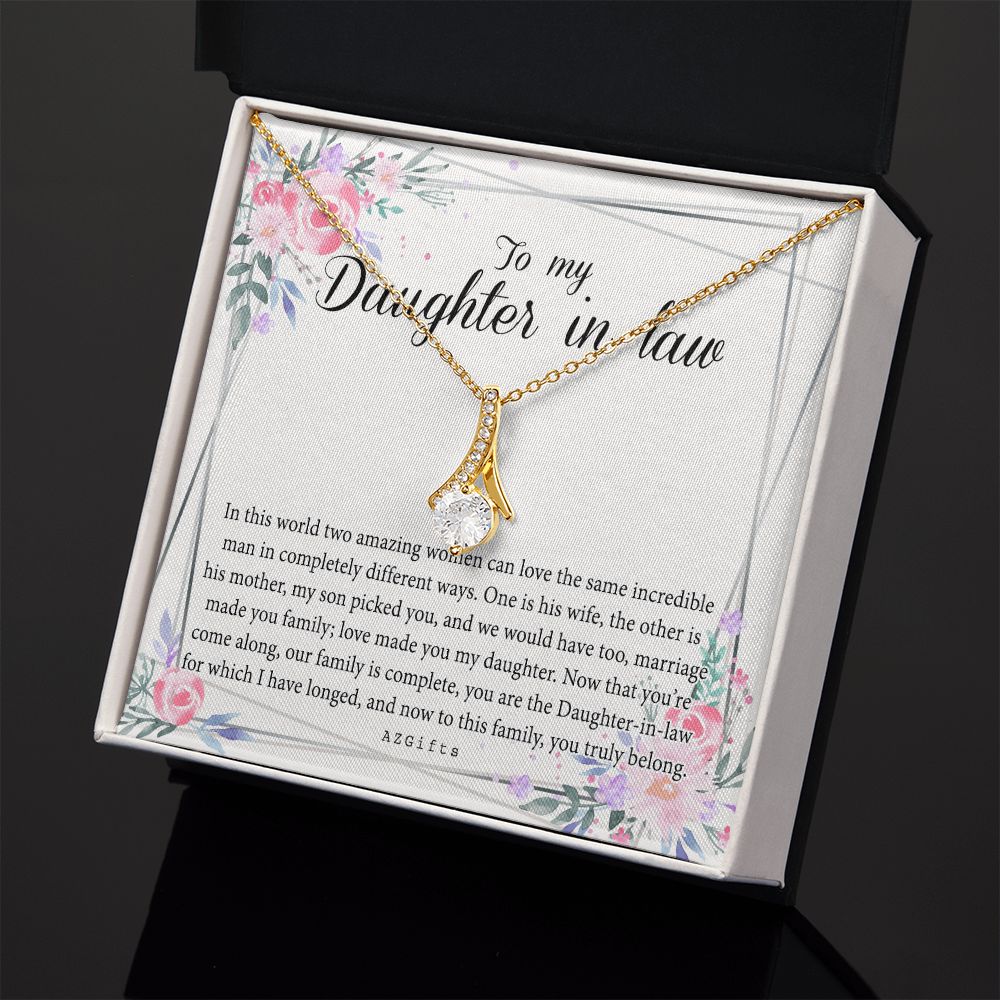 Daughter In Law Gifts Ideas, Daughter In Law Necklace, Gifts For Future Daughter In Law, Daughter In Law Birthday Gifts, Daughter-in-law Gifts From Mother In Law, Birthday Gifts For Daughter Alluring Beauty Necklace