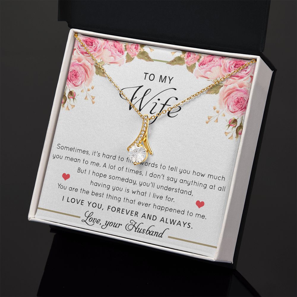 To My Wife Necklace Gift For Wife Birthday Gift For Wife Romantic Gifts For Her Alluring Beauty Necklace