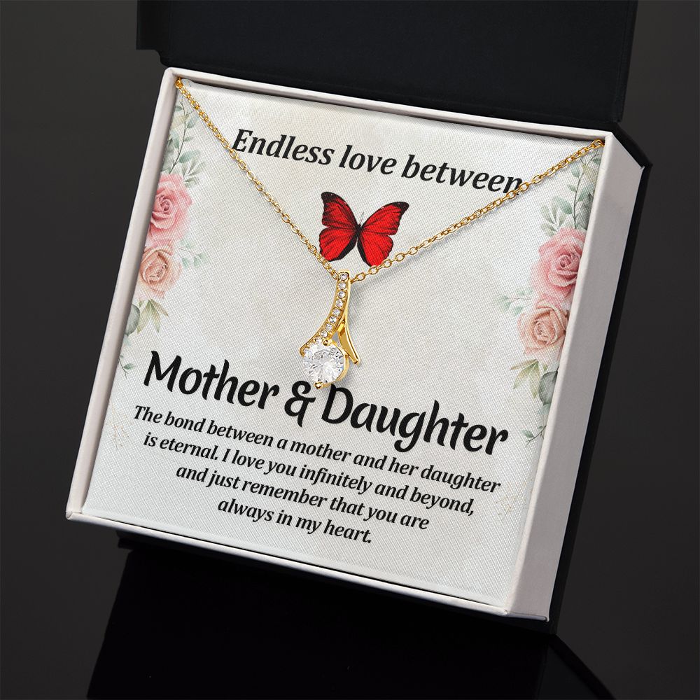 To My Mom Necklace, Gift For Mom, Mother's Day Gift from Daughter, Mom Jewelry Gift for Mothers Day, Birthday Gift for Mother, Moms Gift from Daughter Son, Necklace for Mom Mother 11 Alluring Beauty Necklace