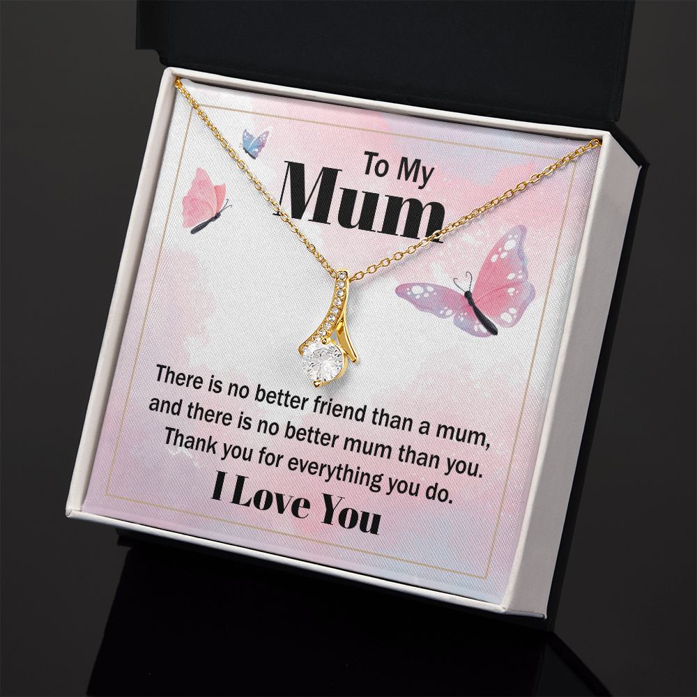 Mom Necklace Gifts for Mom from Daughter to Mom Gifts for Mothers Day from Daughter, To My Mom Necklace from Daughter to Mom Birthday Gifts Necklace with Message Card and Gift Box19 Alluring Beauty Necklace