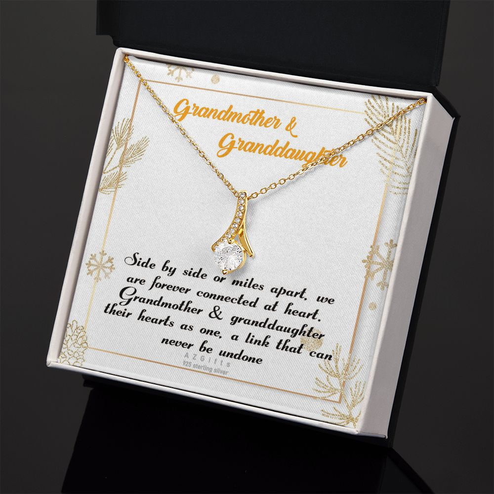 To My Grandma Necklace, Gift for Grandmother Necklace, Mothers Day Gift For Grandma Nana, Grandma Jewelry From Grandchildren GrandKids , Jewelry Box Gift For Grandma Grandmother14 Alluring Beauty Necklace