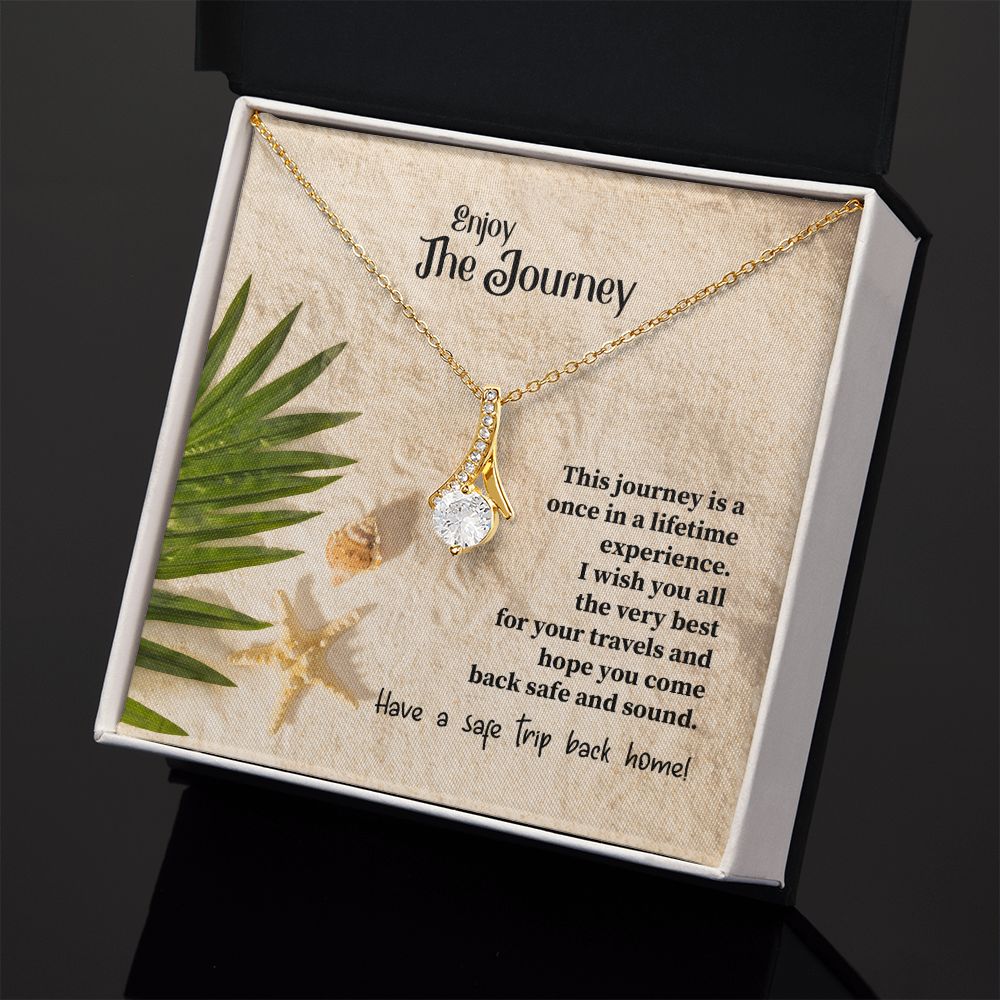 To My Mom Mother Necklace Pendant Gift Enjoy Your Journey By Sanad With Message Card Gift For Mom Alluring Beauty Necklace
