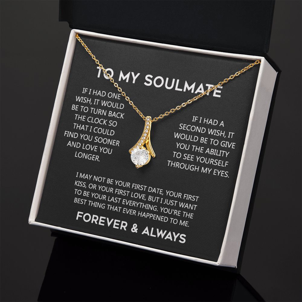 To My Soulmate Eternal Hope Necklace  Wife Soulmate Valentines Day Gift for Her 175144059615 Alluring Beauty Necklace