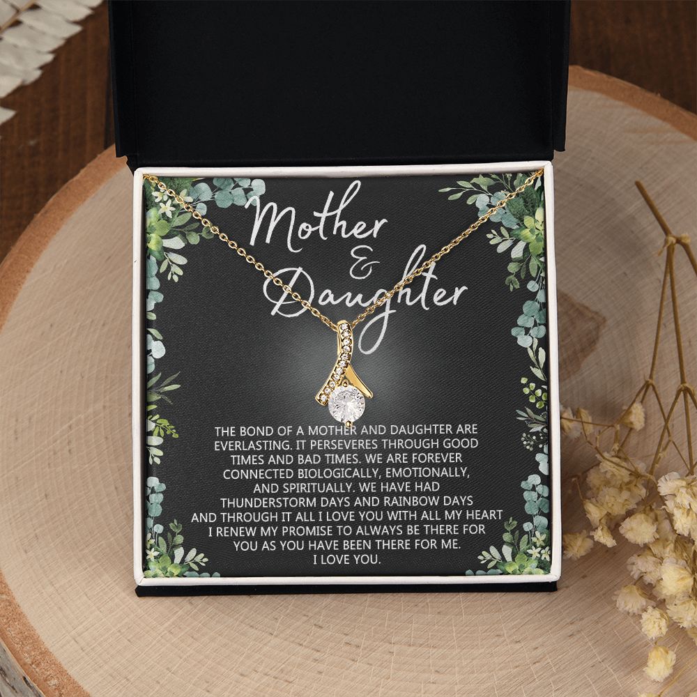 Mother Daughter Necklace Mothers day Necklace Mother Daughter Gift Mother Daughter Jewelry Gift For Daughter From Mom Daughter Mother Birthday Gift Alluring Beauty Necklace
