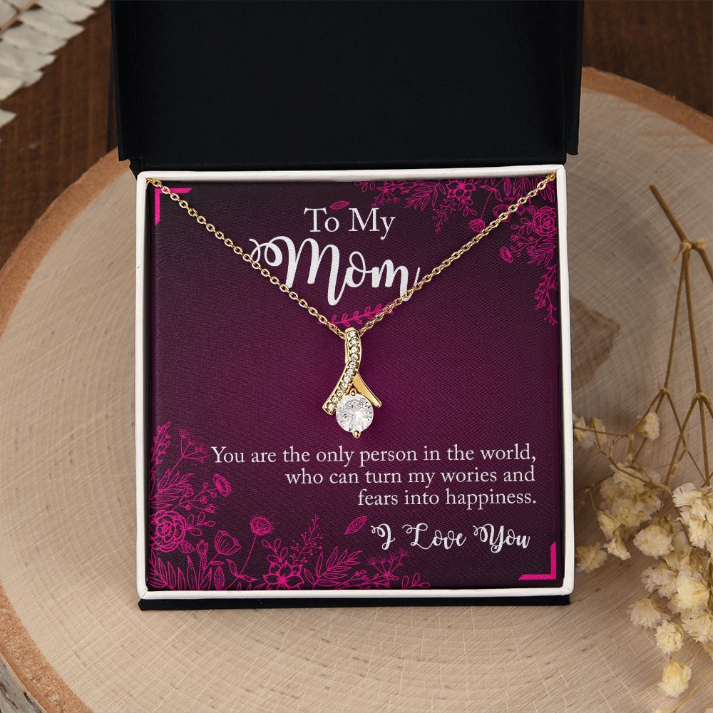 To My Mom Necklace Pendant Gift From Daughter Necklace You Are The Only Person Gift For To Mom Happy Mother's Day Mother In Law Gift On Birthday Anniversary Gift 30821 Alluring Beauty Necklace