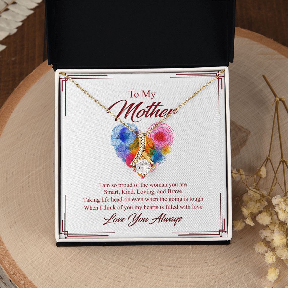 To My Mom Necklace, Gift For Mom, Mother's Day Gift from Daughter, Mom Jewelry Gift for Mothers Day, Birthday Gift for Mother, Moms Gift from Daughter Son, Necklace for Mom Mother 8 Alluring Beauty Necklace