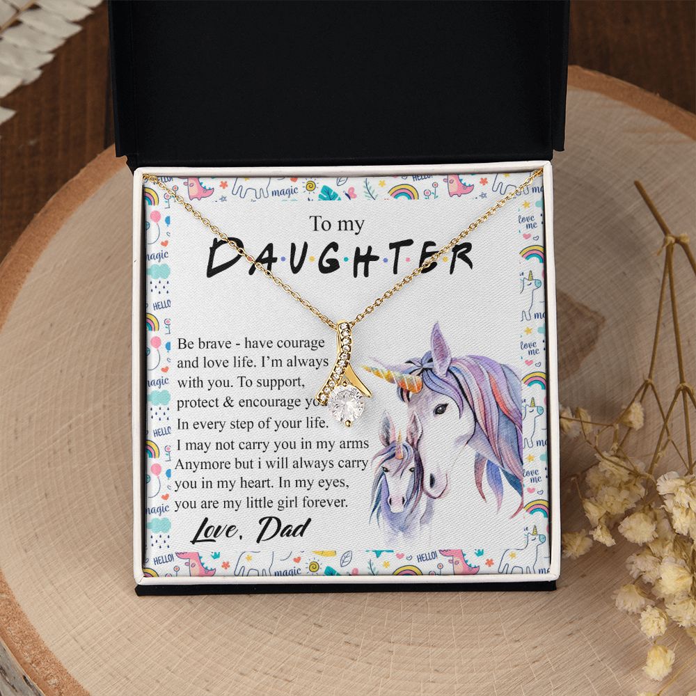 Mother Daughter Gift Ideas, To My Daughter Gift Necklace from Mom, Jewelry Pendant Present for Daughter, Birthday Christmas Gift Graduation Gifts for Daughters, Mother and Daughter Necklace 22 Alluring Beauty Necklace