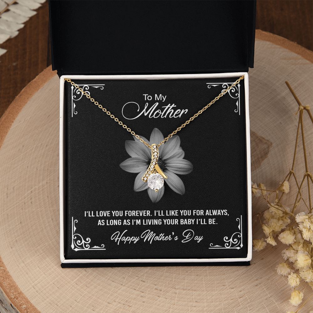 Mom Necklace Gifts for Mom from Daughter to Mom Gifts for Mothers Day from Daughter, To My Mom Necklace from Daughter to Mom Birthday Gifts Necklace with Message Card and Gift Box2247 Alluring Beauty Necklace