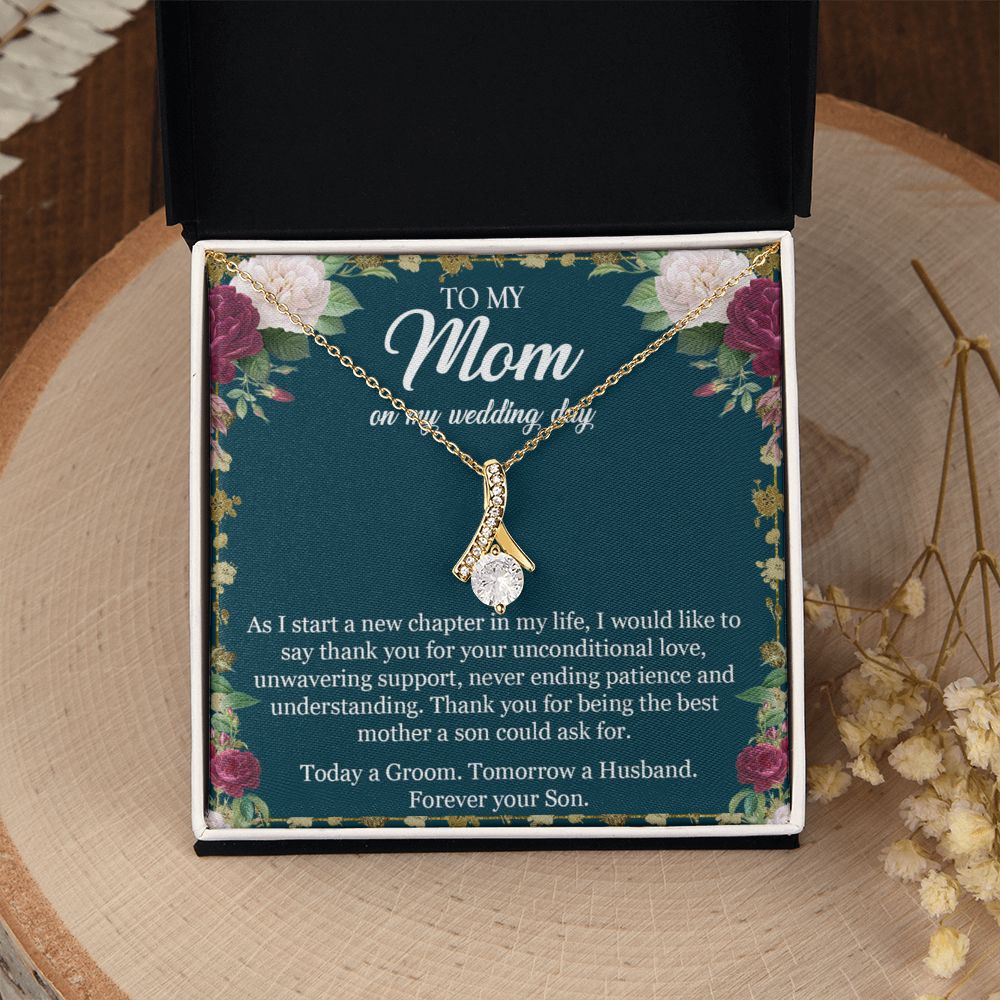 To My Mom Necklace, Gift For Mom, Mother's Day Gift from Daughter, Mom Jewelry Gift for Mothers Day, Birthday Gift for Mother, Moms Gift from Daughter Son, Necklace for Mom Mother 3 Alluring Beauty Necklace