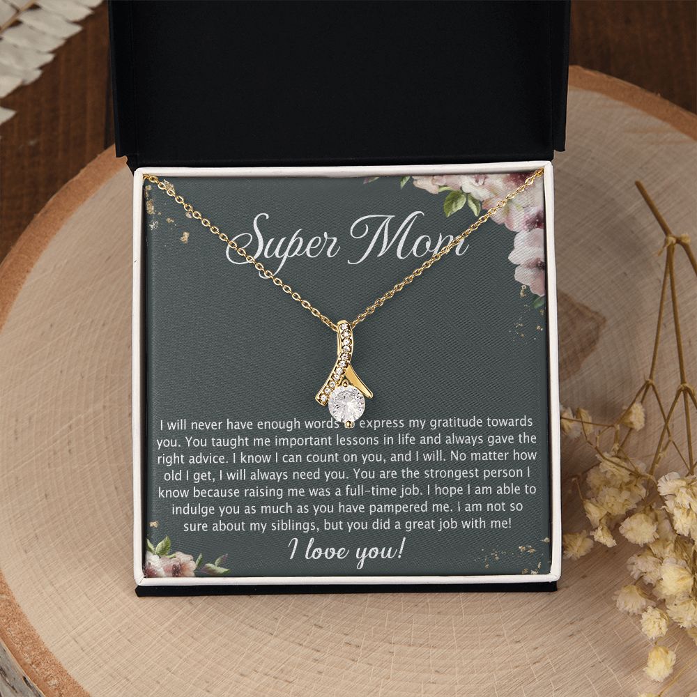 To My Mom Necklace Pendant Gift From Daughter Your Faith Lets Us Know With Message Card Gift For Mom Alluring Beauty Necklace