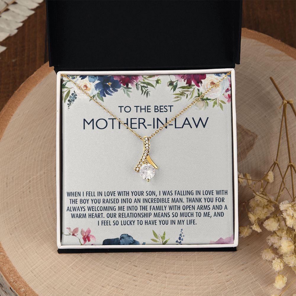 To My Mother-In-Law Gift Mothers Day Gift Necklace Mother-In-Law Gifts Jewelry Alluring Beauty Necklace