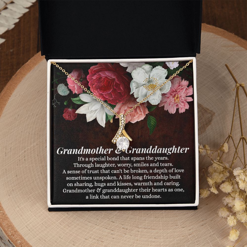 To My Grandma Necklace, Gift for Grandmother Necklace, Mothers Day Gift For Grandma Nana, Grandma Jewelry From Grandchildren GrandKids , Jewelry Box Gift For Grandma Grandmother11 Alluring Beauty Necklace
