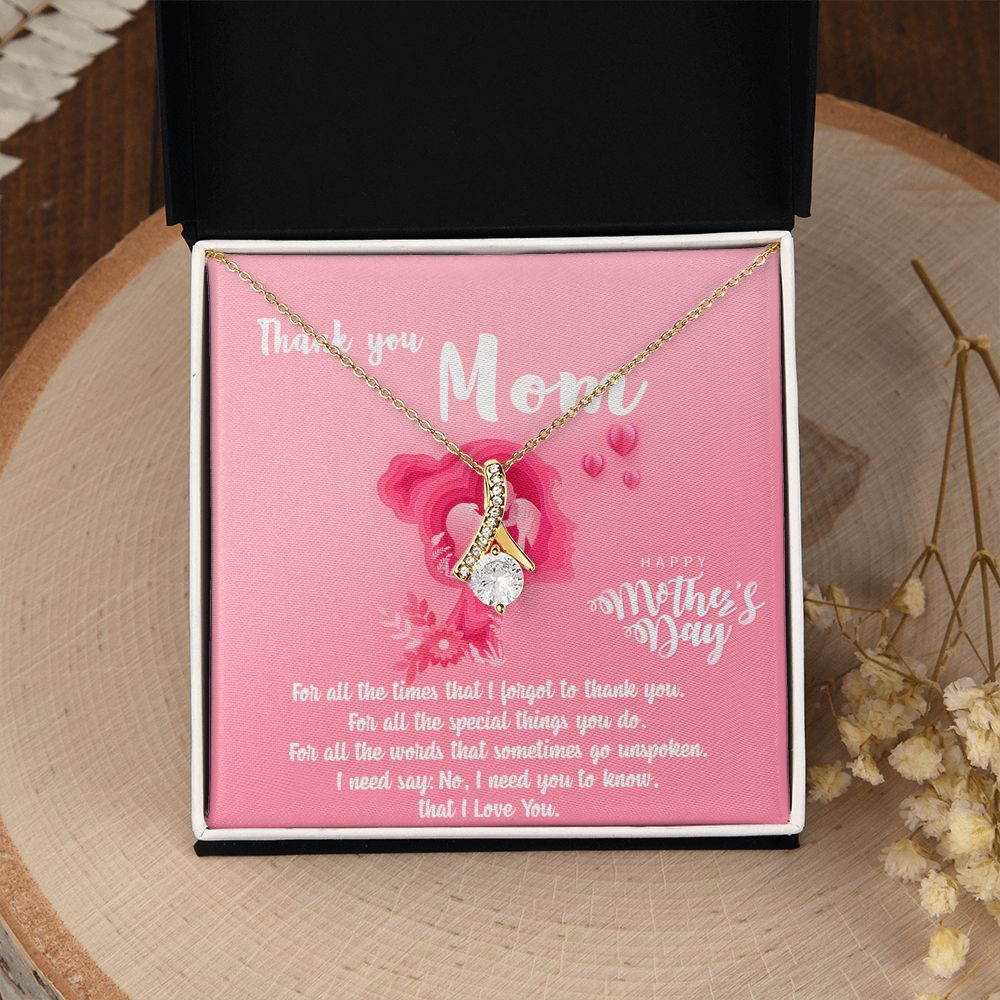 Mom Necklace Gifts for Mom from Daughter to Mom Gifts for Mothers Day from Daughter, To My Mom Necklace from Daughter to Mom Birthday Gifts Necklace with Message Card and Gift Box5 Alluring Beauty Necklace