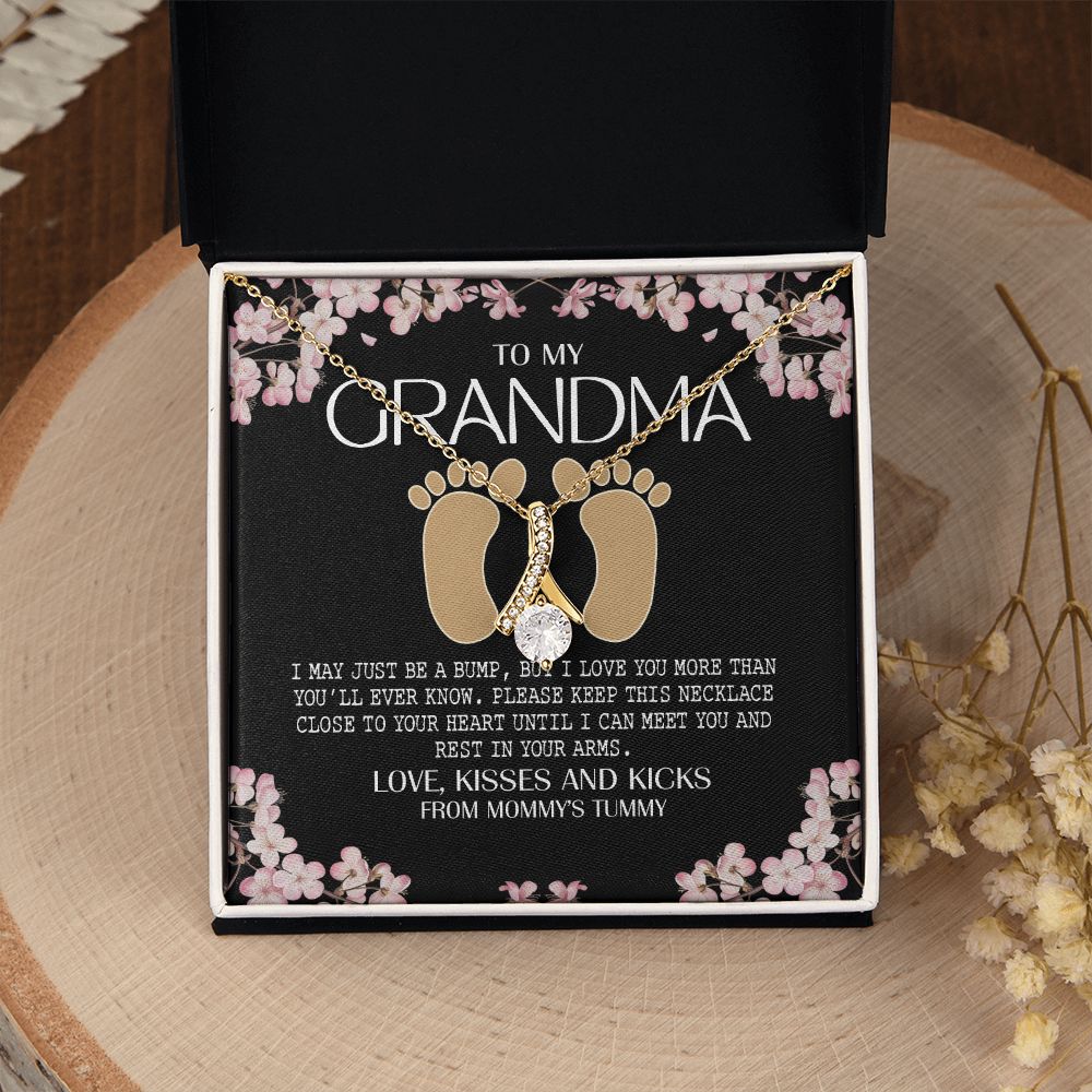 To My Grandma Necklace, Gift for Grandmother Necklace, Mothers Day Gift For Grandma Nana, Grandma Jewelry From Grandchildren GrandKids , Jewelry Box Gift For Grandma Grandmother16 Alluring Beauty Necklace