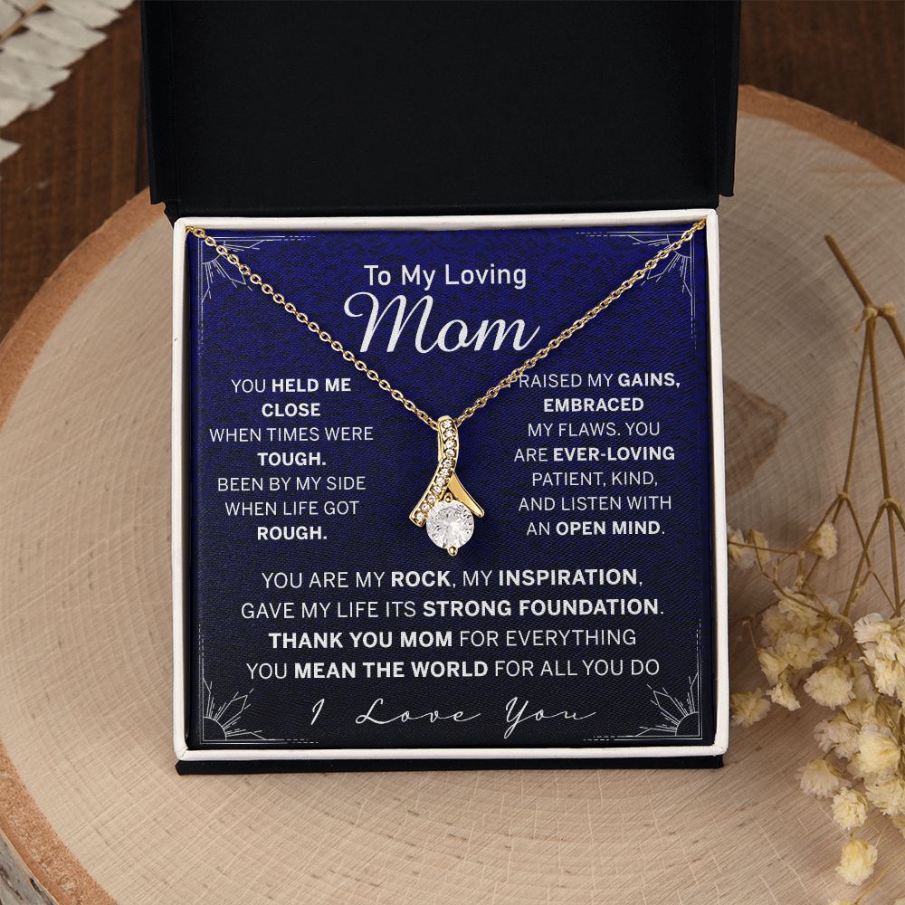 To My Mom Necklace, Gift For Mom, Mother's Day Gift from Daughter, Mom Jewelry Gift for Mothers Day, Birthday Gift for Mother, Moms Gift from Daughter Son, Necklace for Mom Mother Alluring Beauty Necklace