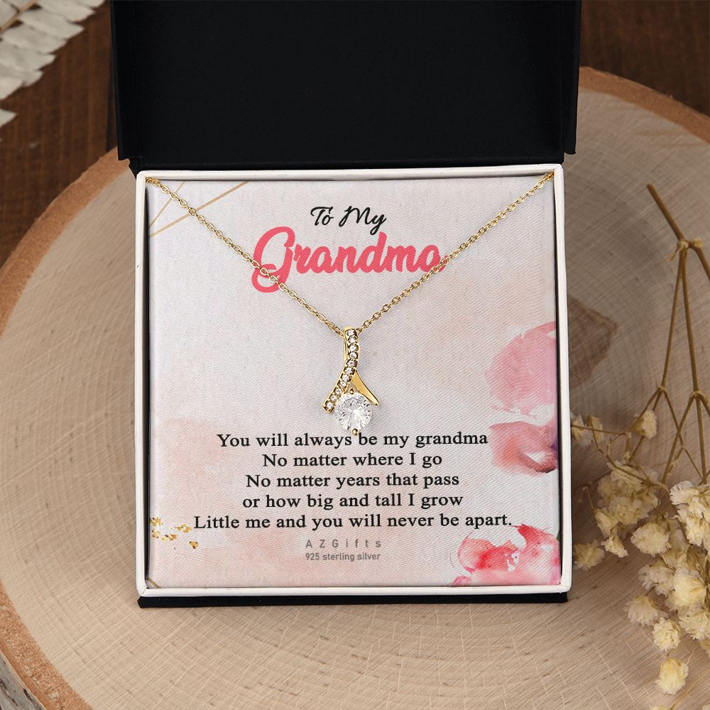 To My Grandma Necklace, Gift for Grandmother Necklace, Mothers Day Gift For Grandma Nana, Grandma Jewelry From Grandchildren GrandKids , Jewelry Box Gift For Grandma Grandmother13 Alluring Beauty Necklace