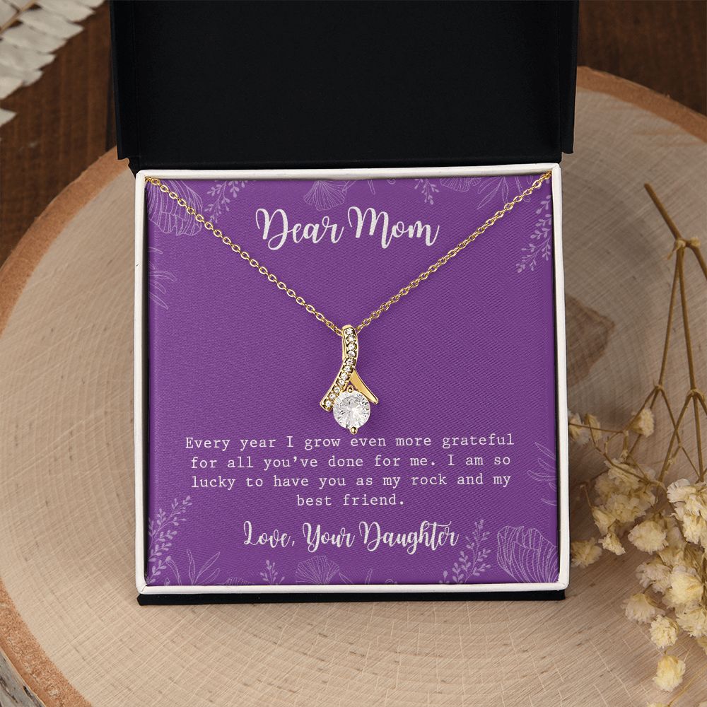 Mom Necklace Gifts for Mom from Daughter to Mom Gifts for Mothers Day from Daughter, To My Mom Necklace from Daughter to Mom Birthday Gifts Necklace with Message Card and Gift Box2234 Alluring Beauty Necklace