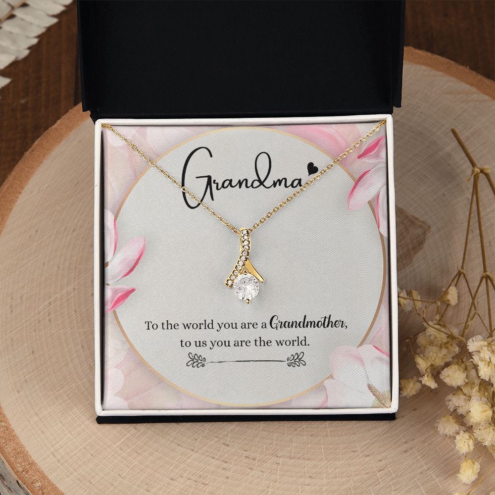 To My Grandma Necklace, Gift for Grandmother Necklace, Mothers Day Gift For Grandma Nana, Grandma Jewelry From Grandchildren GrandKids , Jewelry Box Gift For Grandma Grandmother8 Alluring Beauty Necklace