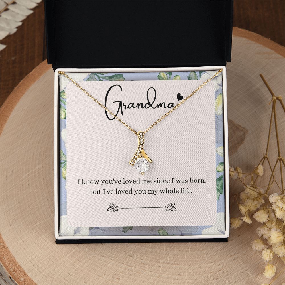 To My Grandma Necklace, Gift for Grandmother Necklace, Mothers Day Gift For Grandma Nana, Grandma Jewelry From Grandchildren GrandKids , Jewelry Box Gift For Grandma Grandmother9 Alluring Beauty Necklace