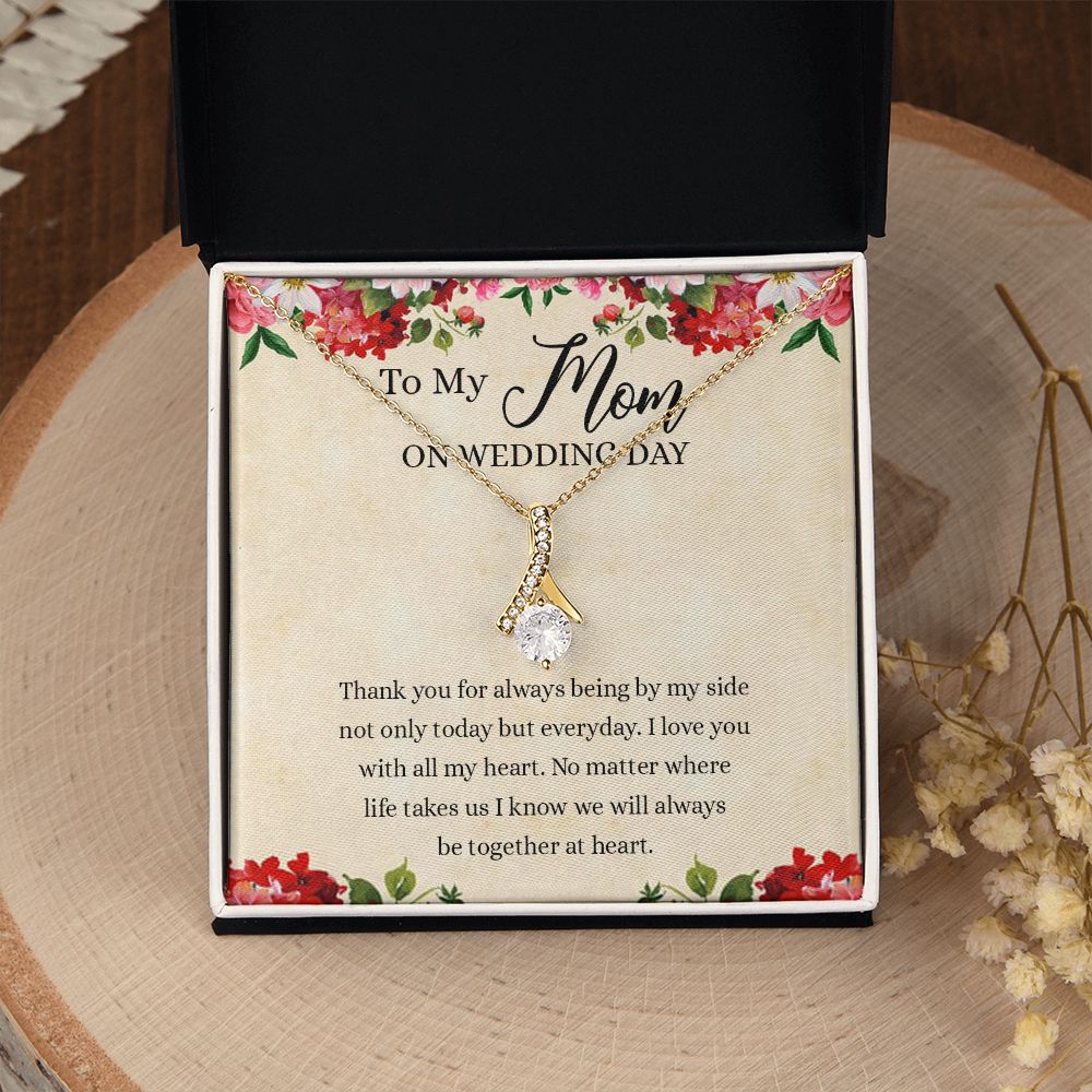 Gift for Mother of The Groom Necklace Gift for Mom on Wedding Day Gift for Maid of Honor Gift for Bridesmaid Proposal Gift to My Mom Necklace from Daughter Alluring Beauty Necklace