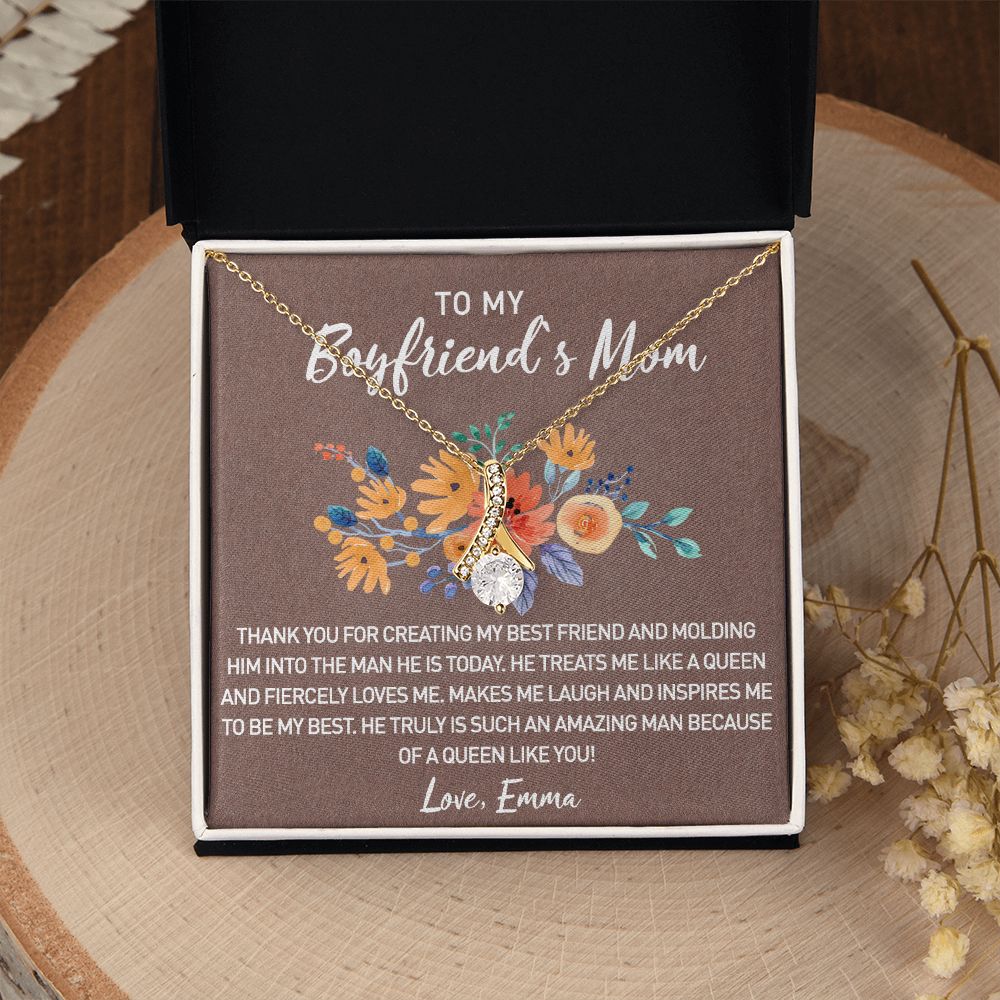 Gift for Boyfriend's Mom, Boyfriend Mom Gift, To My Boyfriends Mom's Gift, Mother's Day Gift for Boyfriends Mom, Boyfriend Mom Alluring Beauty Necklace