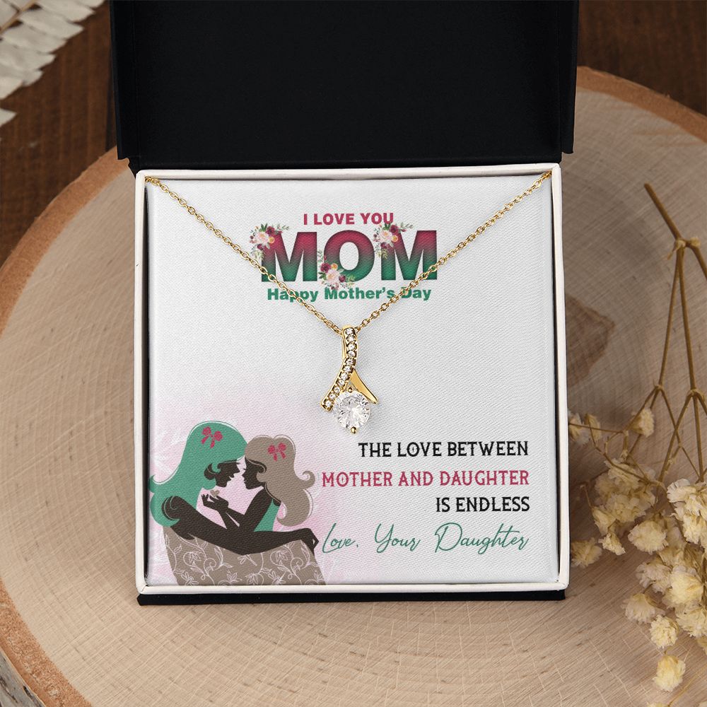 Mom Necklace Gifts for Mom from Daughter to Mom Gifts for Mothers Day from Daughter, To My Mom Necklace from Daughter to Mom Birthday Gifts Necklace with Message Card and Gift Box2236 Alluring Beauty Necklace