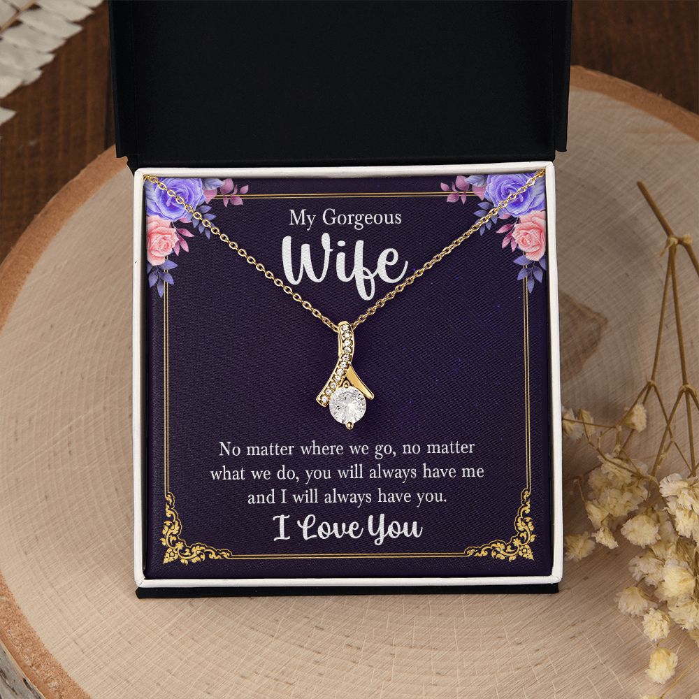 Birthday Gifts For Wife, Necklace Gifts For Wife From Husband, To My Wife Jewelry For Women , To My Wife Necklace  from Husband Wedding Anniversary Present For Wife, Beautiful Wife Jewelry Christmas15 Alluring Beauty Necklace