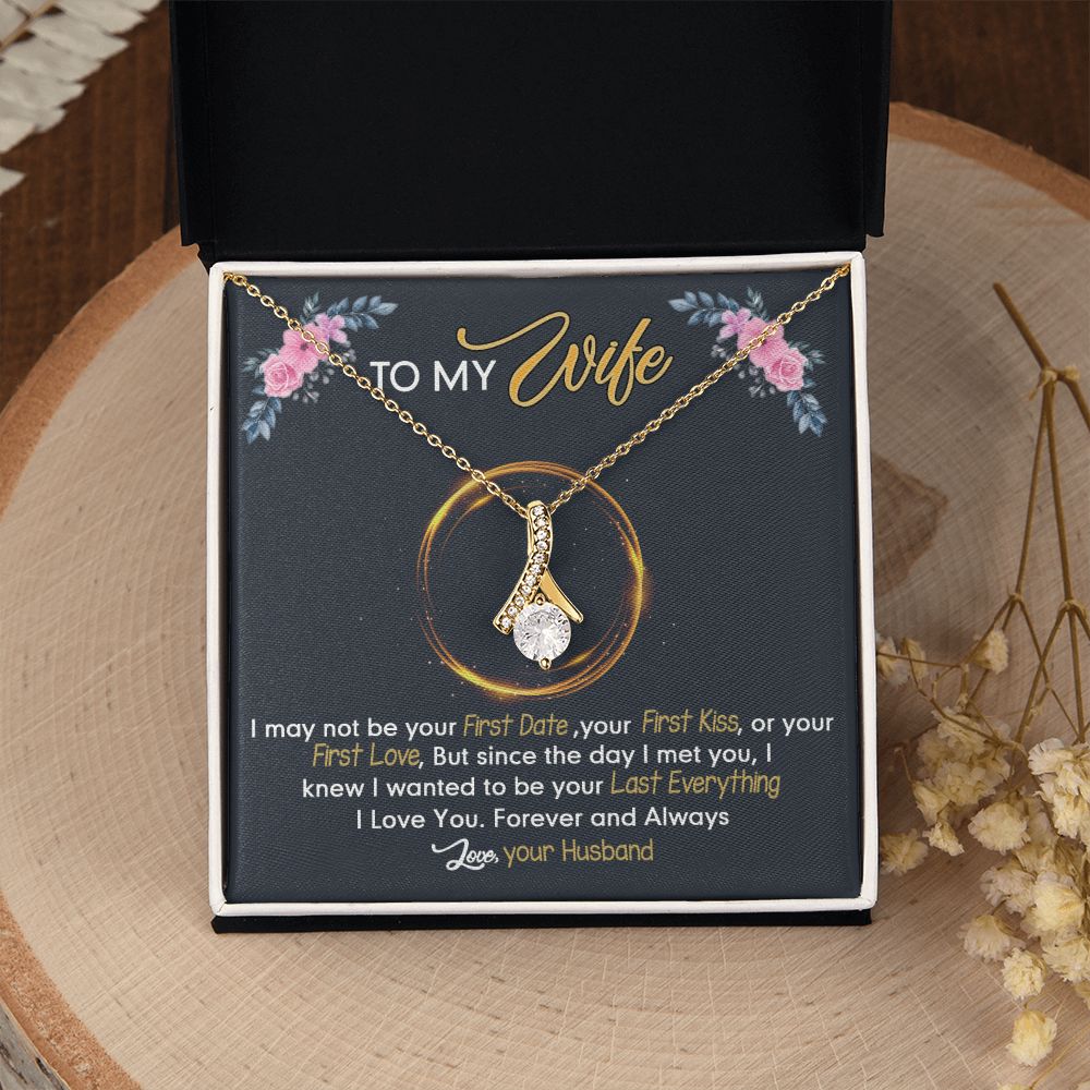 Birthday Gifts For Wife, Necklace Gifts For Wife From Husband, To My Wife Jewelry For Women , To My Wife Necklace  from Husband Wedding Anniversary Present For Wife, Beautiful Wife Jewelry Christmas24 Alluring Beauty Necklace