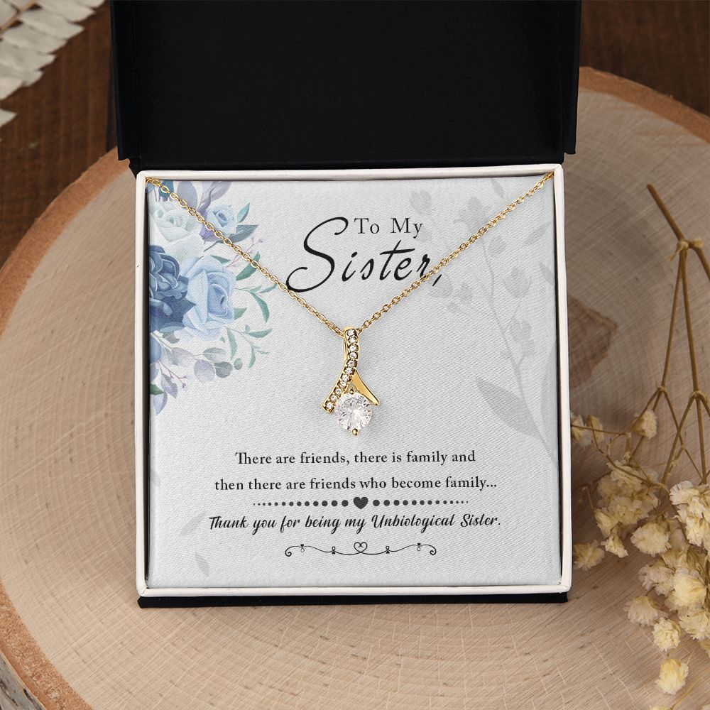 Unbiological Sister - Friends who become family Alluring Beauty Necklace