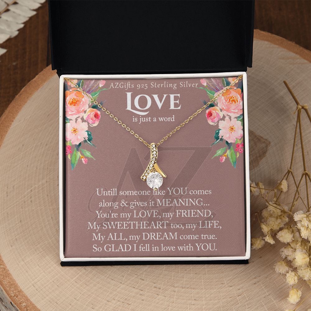 To My Wife Necklace from Husband, Luxury Necklace for Women, Personaled Alluring Beauty Necklace