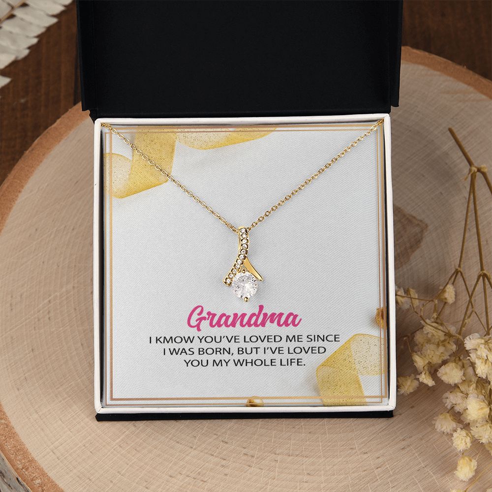 To My Grandma Necklace, Gift for Grandmother Necklace, Mothers Day Gift For Grandma Nana, Grandma Jewelry From Grandchildren GrandKids , Jewelry Box Gift For Grandma Grandmother12 Alluring Beauty Necklace