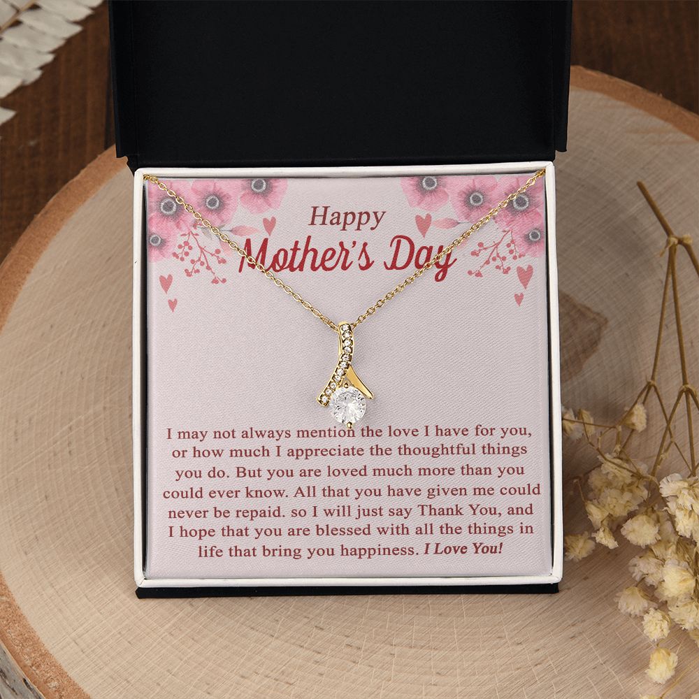 vTo My Mom Angel Mother Necklace Pendant Gift From Daughter Or Son With Message Card Gift For Mom Alluring Beauty Necklace