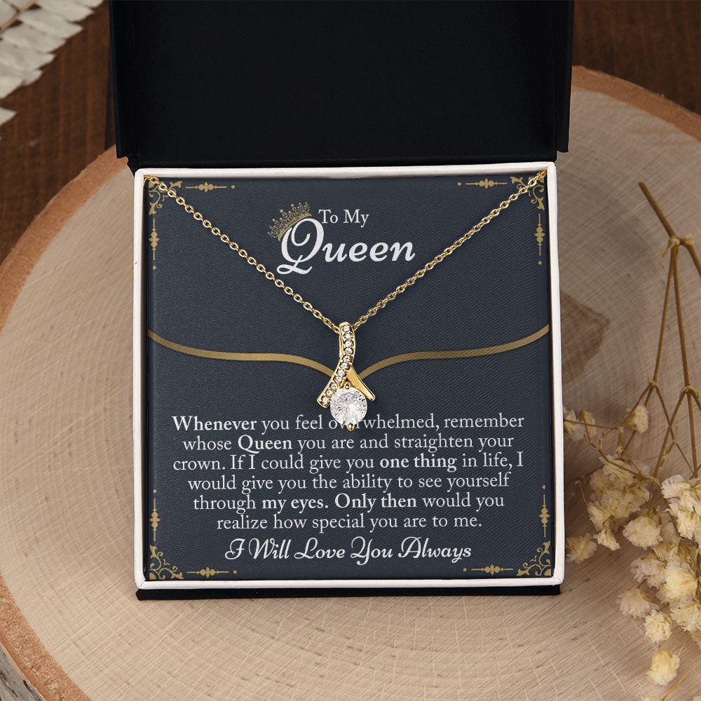 To My Queen Gift For Her Jewelry Gift Her Gift for Her Christmas Necklace Alluring Beauty Necklace