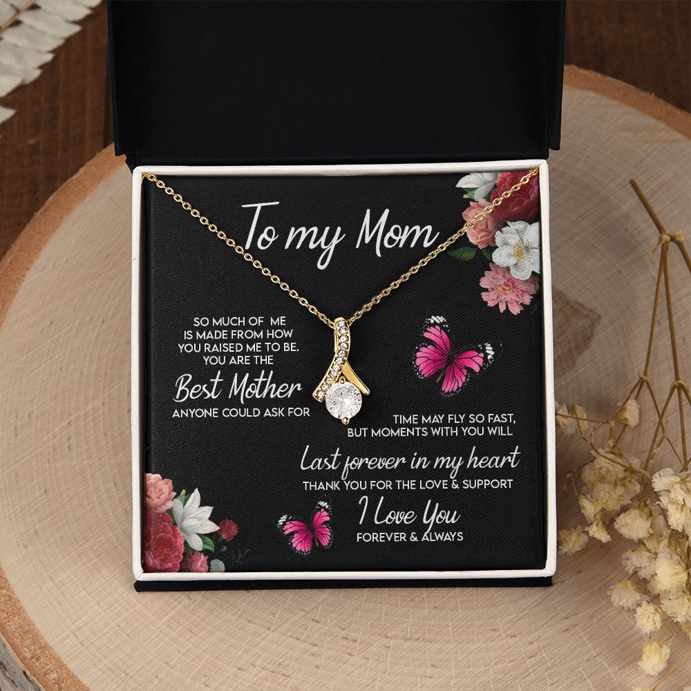 To My Mom Necklace, Gift For Mom, Mother's Day Gift from Daughter, Mom Jewelry Gift for Mothers Day, Birthday Gift for Mother, Moms Gift from Daughter Son, Necklace for Mom Mother 13 Alluring Beauty Necklace