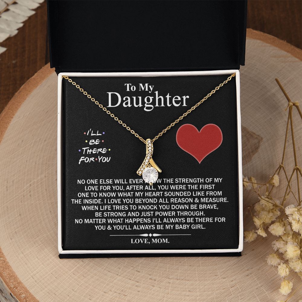 Mother Daughter Gift Ideas, To My Daughter Gift Necklace from Mom, Jewelry Pendant Present for Daughter, Birthday Christmas Gift Graduation Gifts for Daughters, Mother and Daughter Necklace 2138 Alluring Beauty Necklace