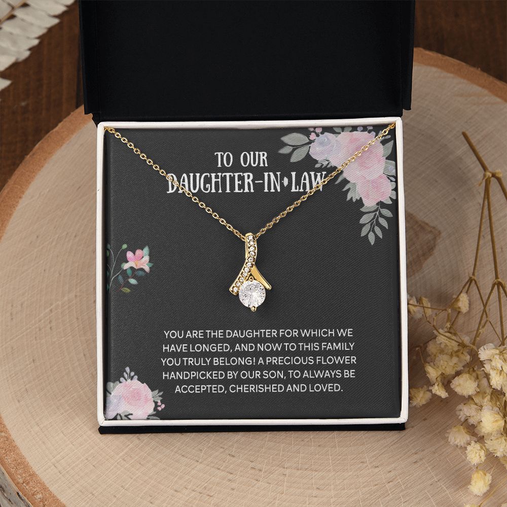 To Our Daughter-in-law Necklace from Mother-in-law Daughter-in-law Birthday Gift Alluring Beauty Necklace