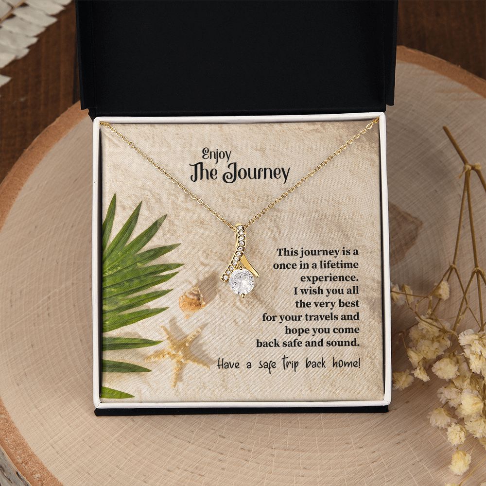 To My Mom Mother Necklace Pendant Gift Enjoy Your Journey By Sanad With Message Card Gift For Mom Alluring Beauty Necklace