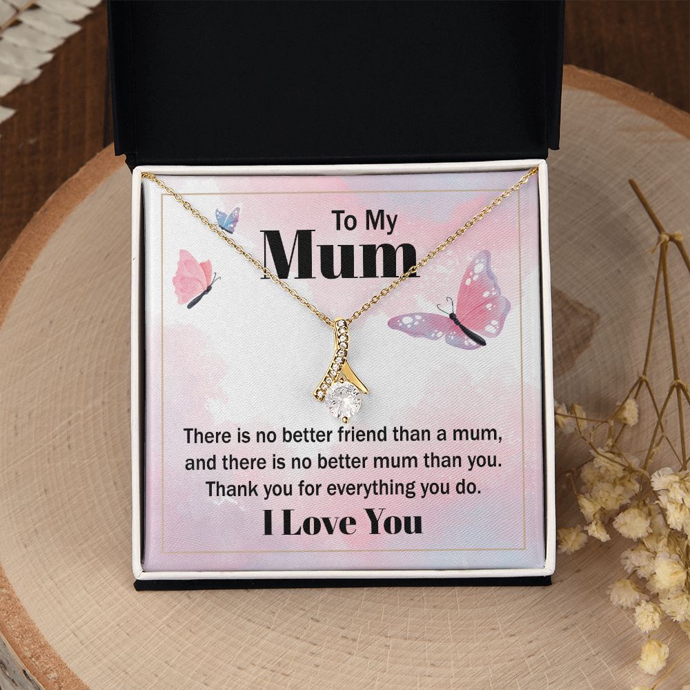 Mom Necklace Gifts for Mom from Daughter to Mom Gifts for Mothers Day from Daughter, To My Mom Necklace from Daughter to Mom Birthday Gifts Necklace with Message Card and Gift Box19 Alluring Beauty Necklace