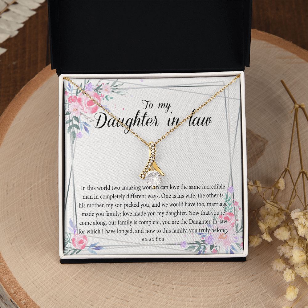 Daughter In Law Gifts Ideas, Daughter In Law Necklace, Gifts For Future Daughter In Law, Daughter In Law Birthday Gifts, Daughter-in-law Gifts From Mother In Law, Birthday Gifts For Daughter Alluring Beauty Necklace
