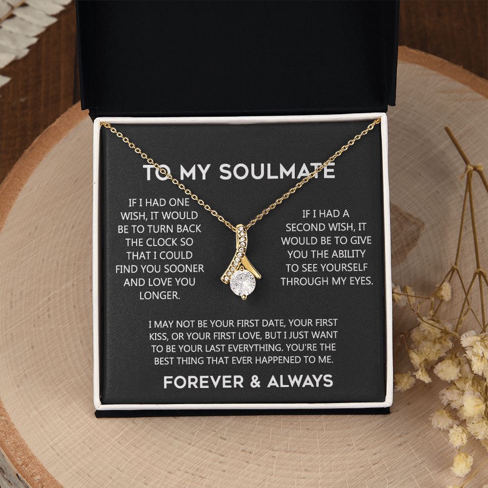 To My Soulmate Eternal Hope Necklace  Wife Soulmate Valentines Day Gift for Her 175144059615 Alluring Beauty Necklace