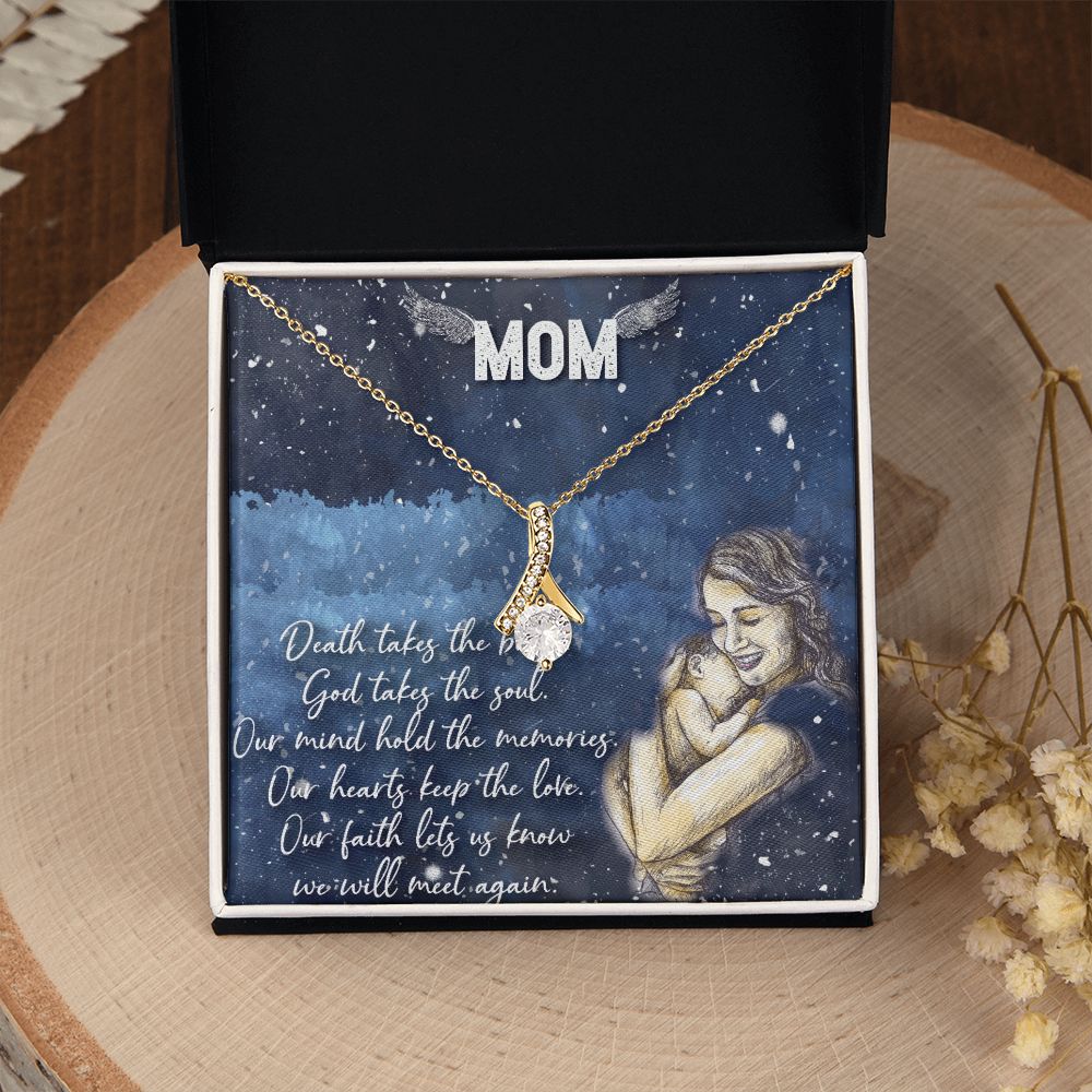 To My Mom Necklace Pendant Gift From Daughter Your Faith Lets Us Know With Message Card Gift For Mom Alluring Beauty Necklace