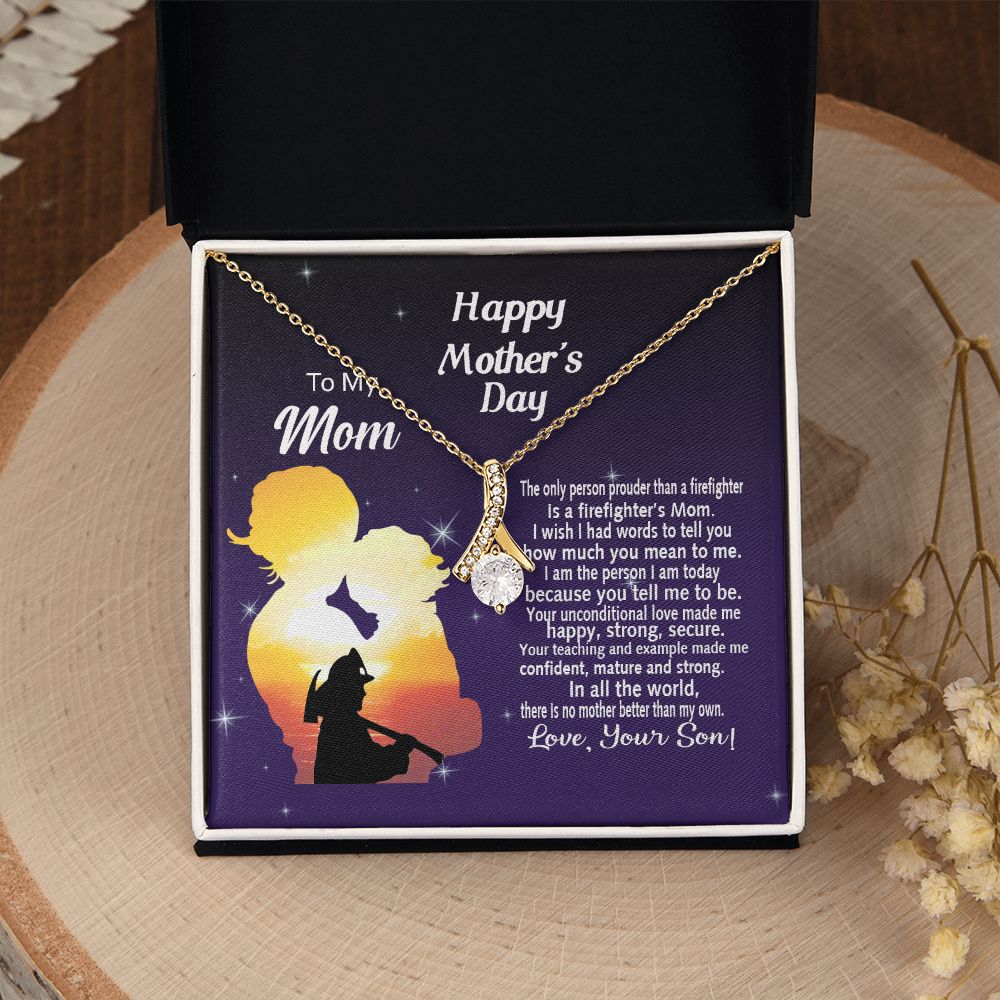 Mom Necklace Gifts for Mom from Daughter to Mom Gifts for Mothers Day from Daughter, To My Mom Necklace from Daughter to Mom Birthday Gifts Necklace with Message Card and Gift Box14 Alluring Beauty Necklace