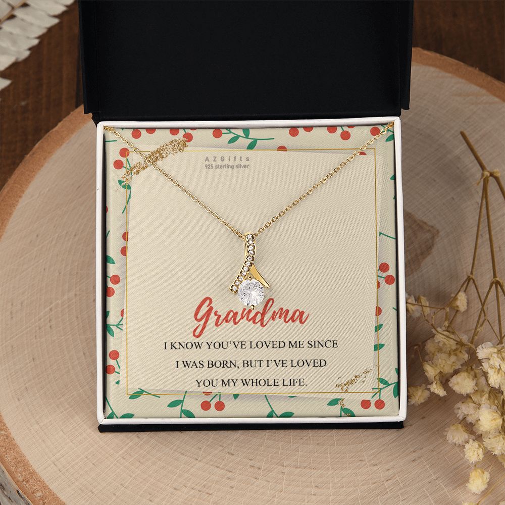 To My Grandma Necklace, Gift for Grandmother Necklace, Mothers Day Gift For Grandma Nana, Grandma Jewelry From Grandchildren GrandKids , Jewelry Box Gift For Grandma Grandmother15 Alluring Beauty Necklace