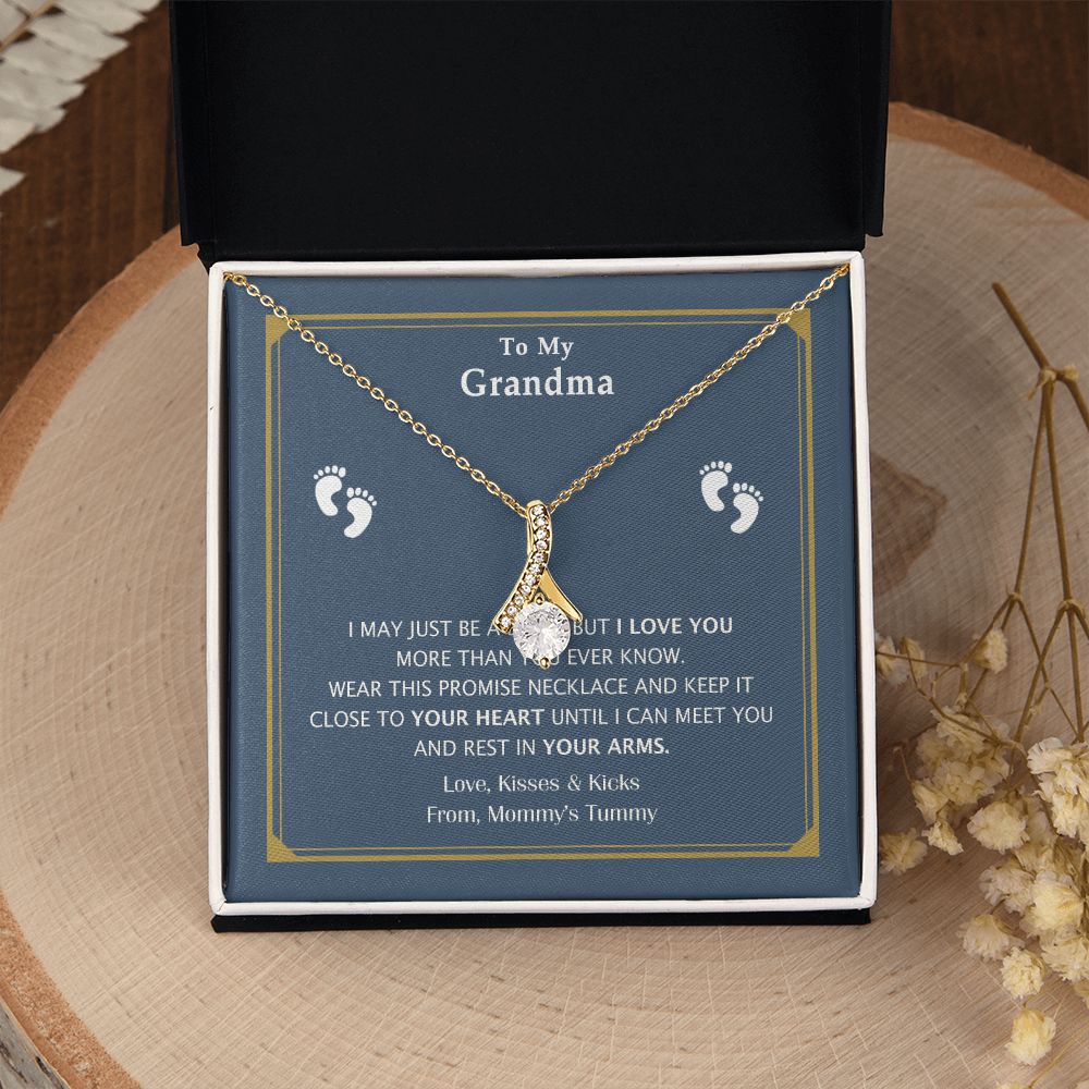 To My Grandma Necklace, Gift for Grandmother Necklace, Mothers Day Gift For Grandma Nana, Grandma Jewelry From Grandchildren GrandKids , Jewelry Box Gift For Grandma Grandmother17 Alluring Beauty Necklace