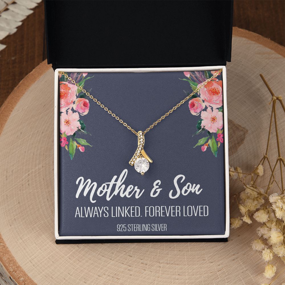 Gift For Mom From Son, Mother Son Gifts, Happy Mother's Day Necklace, Mom Gift Alluring Beauty Necklace