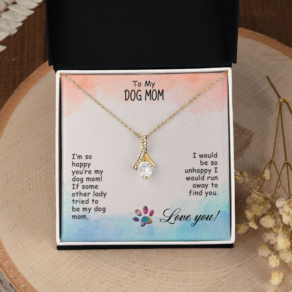 Love Knot Necklace, Dog Mom Gift For Mother's Day, Dog Mom Necklace For Women, Dog Mama Sentimental Gift, Dog Lover Gifts For Her, Unique2 Alluring Beauty Necklace