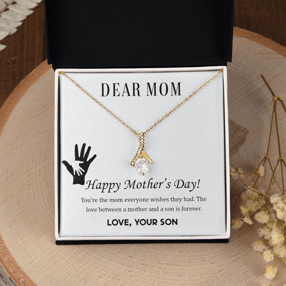 2Mom Necklace Gifts for Mom from Daughter to Mom Gifts for Mothers Day from Daughter, To My Mom Necklace from Daughter to Mom Birthday Gifts Necklace with Message Card and Gift Box2228 Alluring Beauty Necklace
