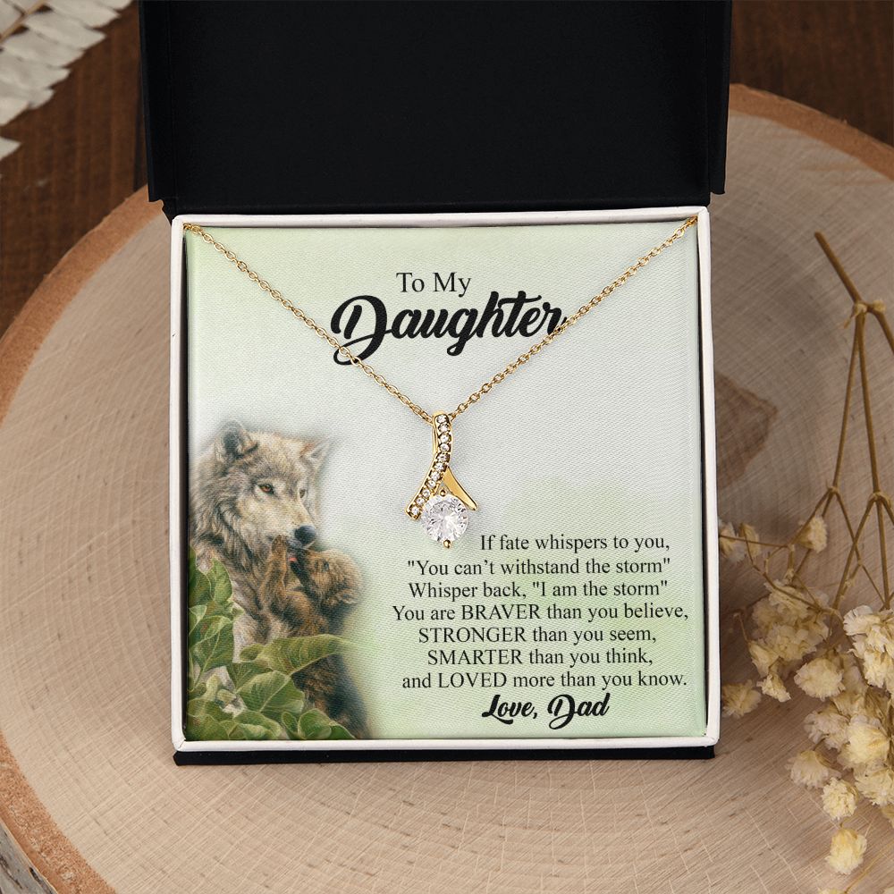 Mother Daughter Gift Ideas, To My Daughter Gift Necklace from Mom, Jewelry Pendant Present for Daughter, Birthday Christmas Gift Graduation Gifts for Daughters, Mother and Daughter Necklace 27 Alluring Beauty Necklace
